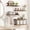 Dark Brown, variant on Fairy 4+1 Tier Bathroom Floating Shelves Over Toilet, 15.8in Wall Shelves for Bathroom, Living Room, Bedroom and Kitchen (Dark Brown)