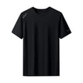 thumbnail image 6 of JIUWEN Rash Guard Swim Shirts Short Sleeve Uv Sun Protection Quick Dry Upf 50+ Spf Summer Beach Outdoor Casual Shirt-Black-L,Swimming Shirts,Mens Quick Dry Shirts,Beach Shirts for Men, 6 of 6