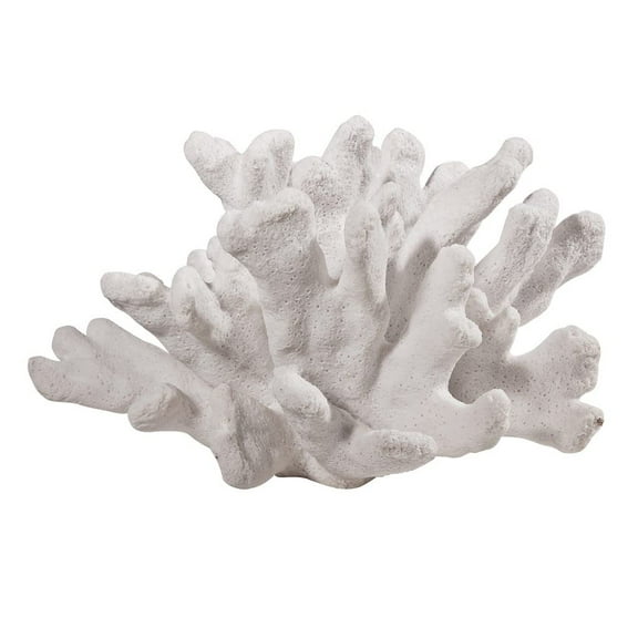 A & B Home Coastal Inna Faux Elkhorn Coral With White Finish 74992-DS
