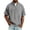 Gray, variant on GrmtClth Mens Denim Shirts Retro Short Sleeve T-Shirts Breathable Henley Top Trend Quarter Zip Blouses Navy XL