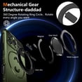 thumbnail image 4 of ELEHOLD for iPhone 16 Pro Magnetic Case [Compatible with Mag Safe] Invisible Stand with Ring Kickstand,Military Grade Shockproof Full Protective Case,Darkgreen, 4 of 11