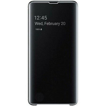Original Samsung S-view Flip Cover Case For Samsung Galaxy S10 Plus Black