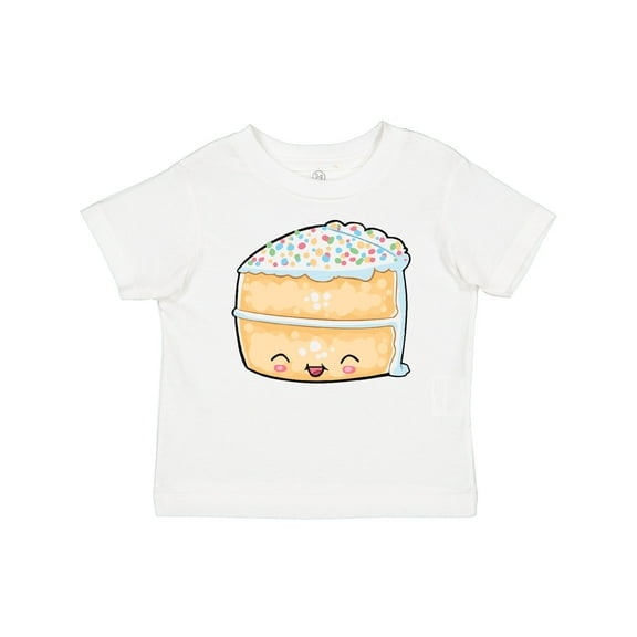 Inktastic Cute Smiling Cake with Confetti Sprinkles Boys or Girls Baby T-Shirt