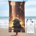 thumbnail image 1 of Toalla de baño Baby Yoda, toalla de playa de microfibra de secado rápido, toalla de baño de gran tamaño a prueba de arena para adultos y niños, accesorios de playa para viajes y campamentos para, 1 of 8