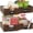 Brown, variant on NeoNiches Set of 4 16x12in Large Water Hyacinth Pantry Baskets, Woven Organizers w/Chalkboard Label, Chalk Marker - White