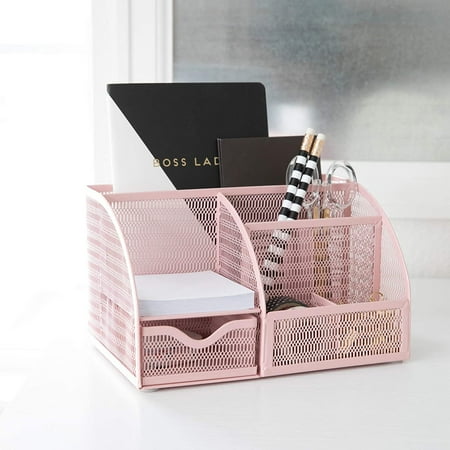 light pink desk accessories