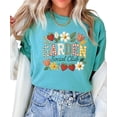 thumbnail image 6 of Ink Printed Image NOT a Fabric Patch - Garden Social Club Shirt for Women Seafoam Shirt Adult Large, 6 of 7