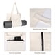 thumbnail image 3 of Bolsa de Lona para Yoga, Bolsa de Almacenamiento para Yoga, Portátil, Multifuncional, de Gran Capacidad, para Mujer., 3 of 5