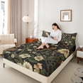 thumbnail image 4 of Castle Fairy Animal Bird 3pcs Twin Sheet Sets for Teenagers,Chic Flower Twin Fitted Sheet,Spring Graden Breathable Flat Sheet,Super Cozy Room Decor, 4 of 7