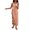 Orange, variant on TOUMENY Women Casual Sleeveless Romper Spaghetti Strap High Waist Wide Leg Jumpsuit Solid Loose Spring Fall Travel Vacation Jumpsuits Army Green L