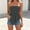 Gray, variant on Women's Smocked Tube Tops Flowy Ruffle Sleeveless Peplum Bandeau Babydoll Cami Tank L