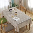 thumbnail image 3 of Vintage Handmade Crochet Diamond Tablecloth Decorative Macrame Lace Table Cloth Cover Layer for Kitchen Dinning Pub Bedside Tabletop Sheet Decoration(Beige, 55 x 55 Inch), 3 of 5