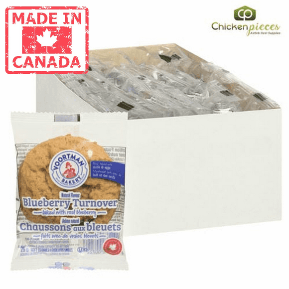 Voortman Biscuit Myrtille Tournoyau Service Unique 25G (144/caisse) - Fabriqué au Canada