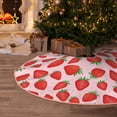 thumbnail image 6 of KLL Strawberries Christmas Tree Skirt 36" ,Party Decorations Farmhouse for Christmas Decorations Holiday Party, 6 of 6