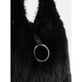 thumbnail image 3 of Madden NYC Women's Faux Fur Tote Bag, Black, 3 of 5