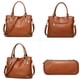 thumbnail image 3 of Bolso de mano de cuero para mujer, estilo vintage, suave, para el hombro, 3 of 6