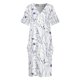 thumbnail image 4 of Vestido holgado con bolsillos y estampado floral de acuarela azul marino para mujer, vestidos largos con velo, 4 of 7