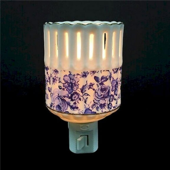 Blue Florals Night Light