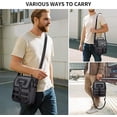 thumbnail image 2 of WITZMAN Crossbody Bag for Men Small Travel Messenger Bag Shoulder Purse Side Bag for Work Traveling(B708 Silvery Grey), 2 of 7
