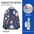 thumbnail image 5 of Ergonomic Backpack for College Students - Waterproof Bag with Player-Inspired Prints, 5 of 5