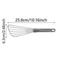 thumbnail image 3 of Barbecue Spatula Fish Spatula Household Kitchen Food Pancake Steak Fish Spatula Stainless Steel Fish Turner Spatula Slotted Turner Thin Edged Design Kitchen Metal Spatula With H, 3 of 8