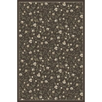 Radici Usa Pisa Area Rug 6674 Brown Leaves Vines 5' 3" x 7' 3" Rectangle
