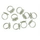 thumbnail image 5 of 10 piezas ajustable hueco 3D latón filigrana cóctel cóctel / Base de gran tamaño DIY fabricación de plata Yinane Base de anillo de latón de flores, 5 of 7