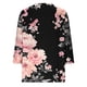 thumbnail image 4 of Tejiojio 3/4 Length Seelve Shirts for Women Casual Printed Crewneck Blouse Loose Fit Summer Top, 4 of 5