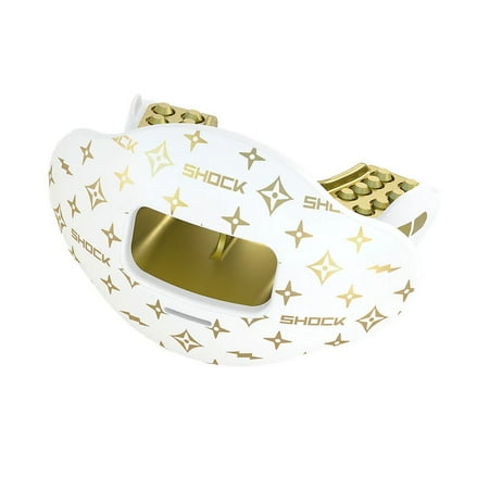 Shock Doctor Football Lip Guard Mouthpiece with Strap Breathable, Wide Opening Adult & Youth OSFA