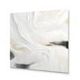 thumbnail image 2 of Designart "Rippling Stone in White and Gold" Abstract Marble Metal Wall Art Prints, 2 of 5