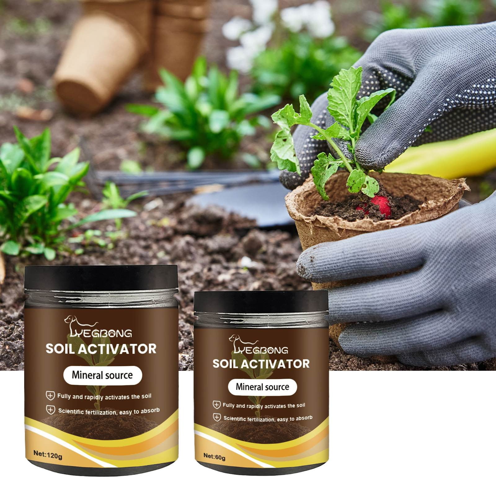 Soil Activator,Professional Bone Meal Fertilizer, Dirt Health Booster, Control Of Plant Growth And Development Strong Rooting Liquid Fertilizer for Indoor Outdoor Plants for Raised Garden Beds