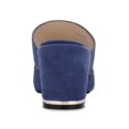 thumbnail image 3 of KENNETH COLE Womens Blue Cushioned Strappy Maisie Square Toe Block Heel Slip On Leather Heeled Mules Shoes 7 M, 3 of 4
