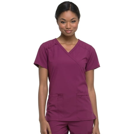 

Dickies EDS Essentials Scrubs Top for Women Mock Wrap DK625