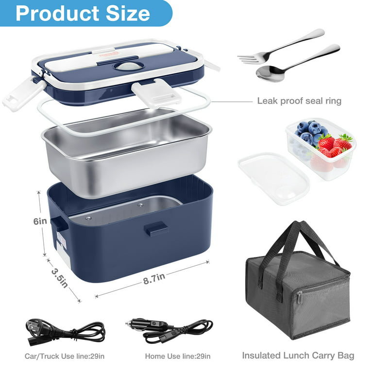  PREMIUMPLUS Electric Lunch Box Food Heater-Portable