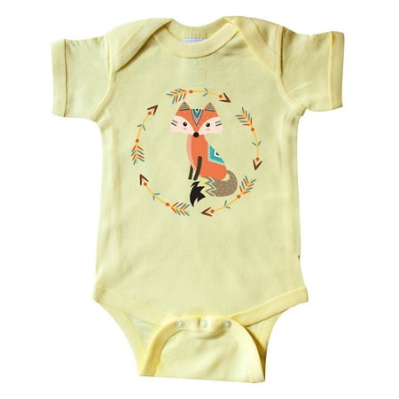 

Inktastic Tribal Forest Fox Cute Woodland Gift Baby Boy or Baby Girl Bodysuit