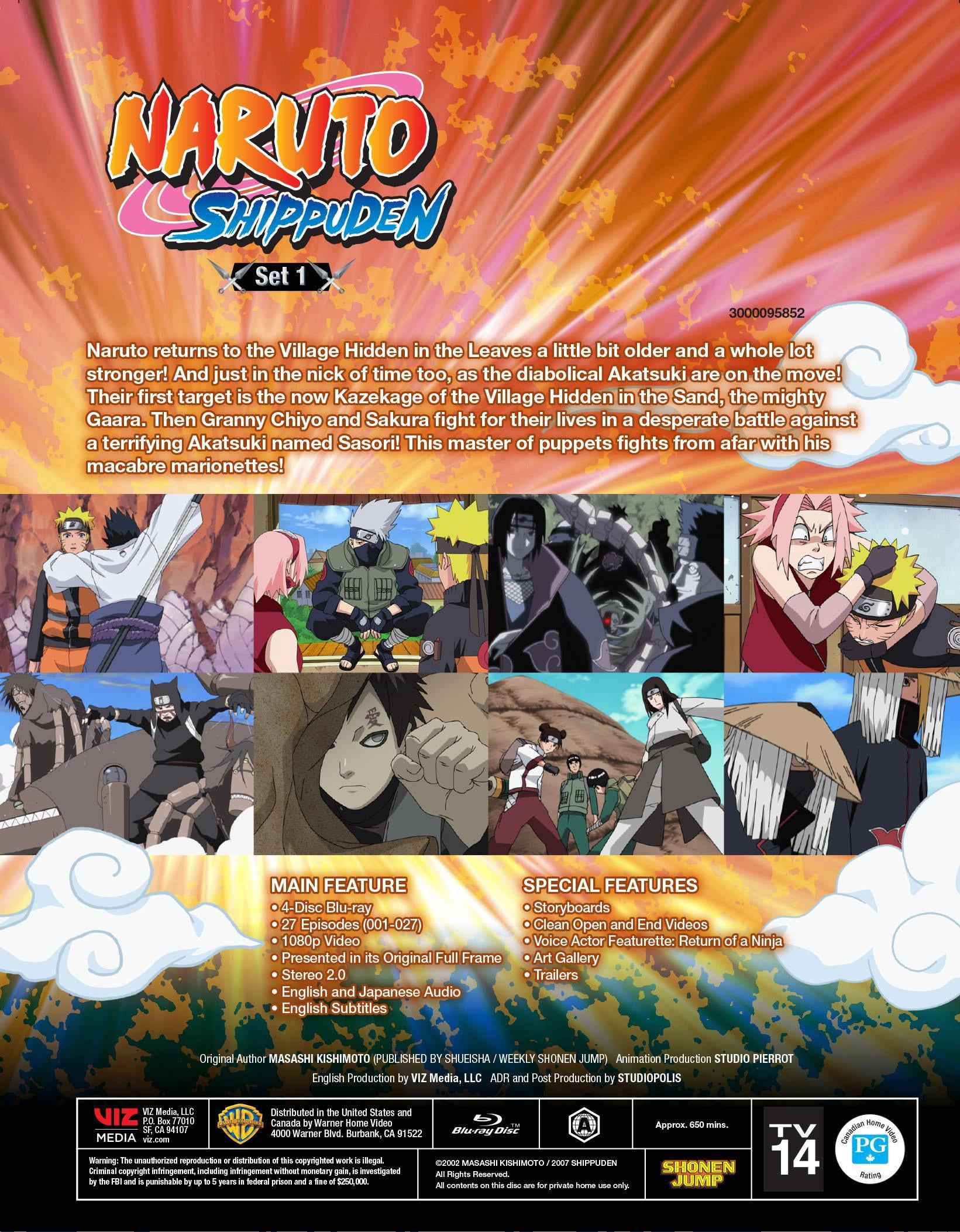 Naruto Shippuden Set 1 - Blu-ray Animation Rated TV-14 - Walmart