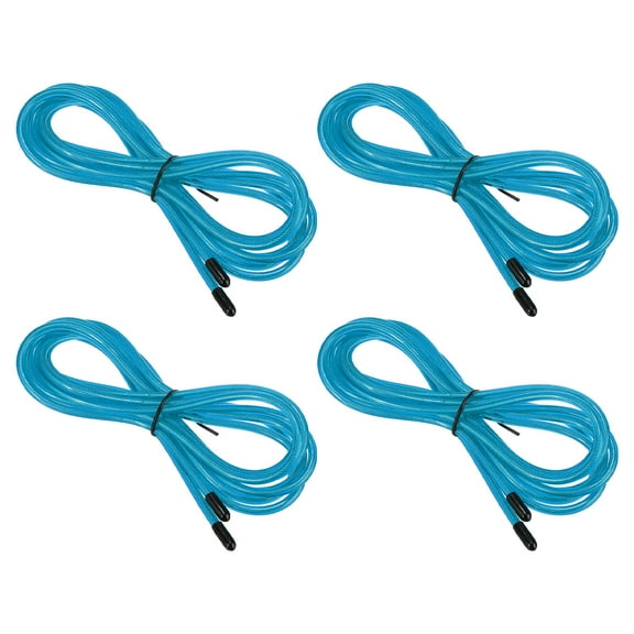 Uxcell 10Ft Speed Jump Rope Replacement Cable 4.5mm Professional Skipping Rope Replacement Blue 4 Pack