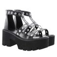 thumbnail image 2 of Chic Hollow Out Metal Ring Sandals Size 8 Anti Slip 1 Pair, 2 of 3