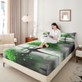 thumbnail image 4 of Manfei Love Heart Print Twin Sheet Sets 3pcs for Teens Adults,Romantic Sweet Couple Twin Fitted Sheet Microfiber,Happy Valentine's Day Breathable Flat Sheet,Breathable Home Decor, 4 of 7