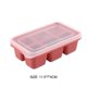 thumbnail image 4 of Molde Cuadrado Silicona para Cubitos Hielo Con Tapa Accesorio Bandeja DIY () Rosa, 4 of 7