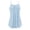 Sky Blue, variant on Women's Summer Button V Neck Pleated Spaghetti Strap Camisole Tank Tops