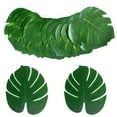 thumbnail image 1 of D-GROEE Artificial Palm Leaves 12pcs Fake Green Leaf,Faux Monstera Leaves Tropical Faux Leaves for Safari Jungle Hawaiian Luau Party Table Decoration Wedding Birthday Theme Party, 1 of 7