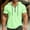 Green, variant on Men's Shirts,Hoodies Mens Quarter Zipper Short Sleeve Hooded T-Shirts Drawstring Lightweight V Neck Pullover Summer Athletic Shirt