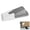 Gray, variant on Plastic Door Stopper Wedge, Interlocking Stackable Door Stop for Heavy Doors,Non-Slip Floor Grippers, 2-Pack