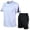 White, variant on Yuncity Mens Pajamas Set Outdoor Sports Quick Drying Short Sleeved Shorts Running Casual Two Piece Set Sleepwear Men Loungewear L