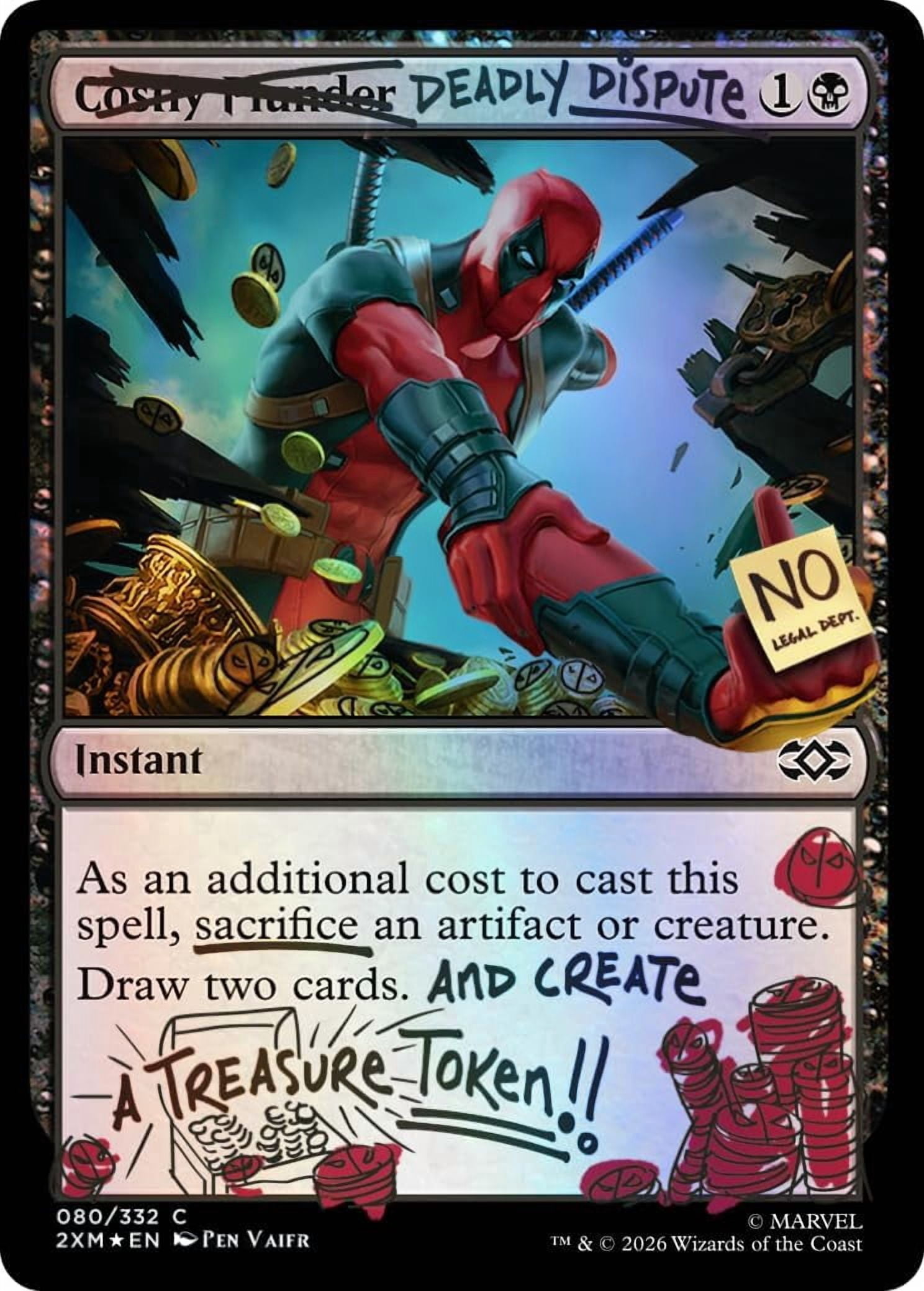 Magic: The Gathering Secret Lair x Marvel's Deadpool: I Fixed It (You're Welcome) Traditional Foil Edition