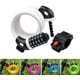 thumbnail image 1 of Candado para bicicleta de alta seguridad Candado de cable en espiral con combinación reiniciable de 5 dígitos Mejor para bicicletas al aire libre, 1.2mx12mm Blanco BANYUO  Electrónica, 1 of 5