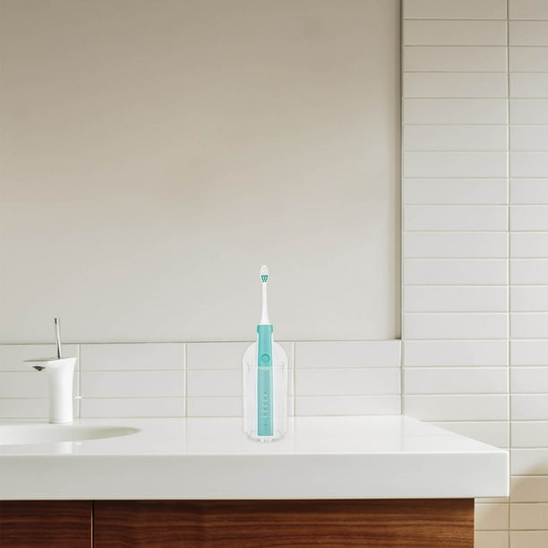 Greenadscape Organizador De Cepillos De Transparente Para Pared Con Adhesivo Fuerte