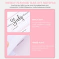 thumbnail image 2 of Hemoton  A5 Learning Book Erase Slot Weekly Planner Notepad Small Work Pink, 2 of 8