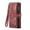 Red, variant on for iPhone 16e Case Wallet for Women and Men, iPhone 16e Case, PU Leather Magnetic Flip Strap Wristlet Zipper Card Holder Wallet Business Phone Cover for iPhone 16e, Brown